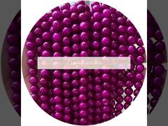 বিভিন্ন মসৃণ গোলাকার লস চালসিডোনি পাথর মণির রত্ন পাথর জন্য ব্রেসলেট মণির গয়না তৈরি