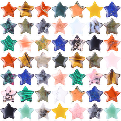 গুণ  Star Gemstone Healing Crystal Star Stone For DIY Jewelry কারখানা