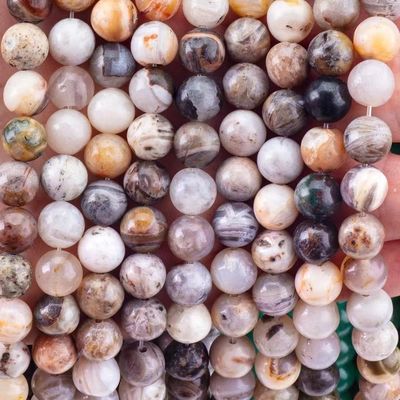 জেনুইন প্রাকৃতিক বাঁশ Agate রত্ন পাথর জন্য গয়না তৈরীর Diy ব্রেসলেট নেকলেস রিং