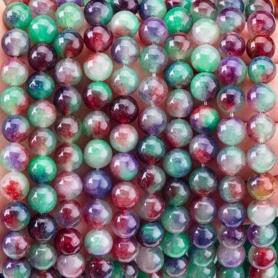গাঢ় সবুজ ফুল Agate ক্রিস্টাল পাথর মসৃণ আলগা মণিকড়ি জন্য হস্তনির্মিত মণিকড়ি গয়না তৈরি