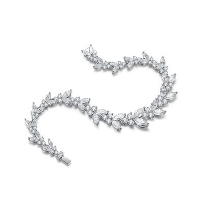 18K সোনার গম কান Moissanite টেনিস ব্রেসলেট জন্য প্রবৃত্তি