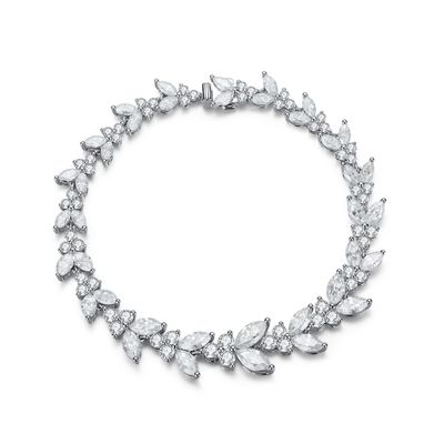 18K সোনার গম কান Moissanite টেনিস ব্রেসলেট জন্য প্রবৃত্তি