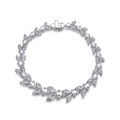 18K সোনার গম কান Moissanite টেনিস ব্রেসলেট জন্য প্রবৃত্তি