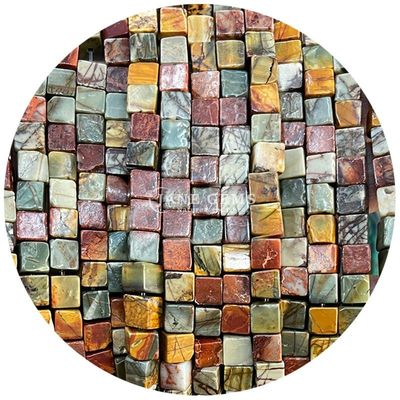 পাইকারি প্রাকৃতিক স্ফটিক রত্নক্ষেত্র Agate মণির Cube Loose তুর্কি মণির আনুষাঙ্গিক জুয়েলারী তৈরির জন্য স্পেসার