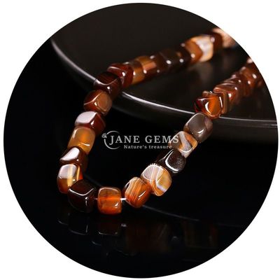 পাইকারি প্রাকৃতিক স্ফটিক রত্নক্ষেত্র Agate মণির Cube Loose তুর্কি মণির আনুষাঙ্গিক জুয়েলারী তৈরির জন্য স্পেসার