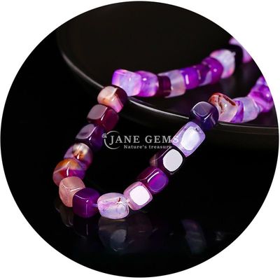 পাইকারি প্রাকৃতিক স্ফটিক রত্নক্ষেত্র Agate মণির Cube Loose তুর্কি মণির আনুষাঙ্গিক জুয়েলারী তৈরির জন্য স্পেসার