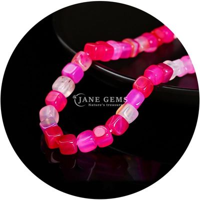 পাইকারি প্রাকৃতিক স্ফটিক রত্নক্ষেত্র Agate মণির Cube Loose তুর্কি মণির আনুষাঙ্গিক জুয়েলারী তৈরির জন্য স্পেসার