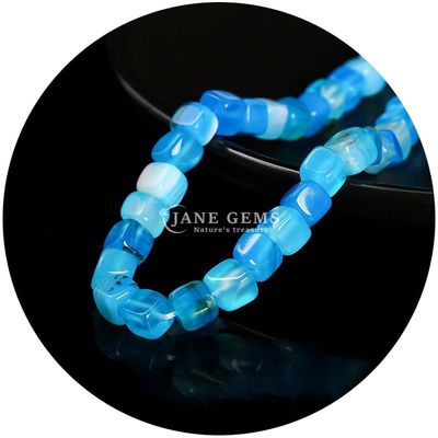 পাইকারি প্রাকৃতিক স্ফটিক রত্নক্ষেত্র Agate মণির Cube Loose তুর্কি মণির আনুষাঙ্গিক জুয়েলারী তৈরির জন্য স্পেসার