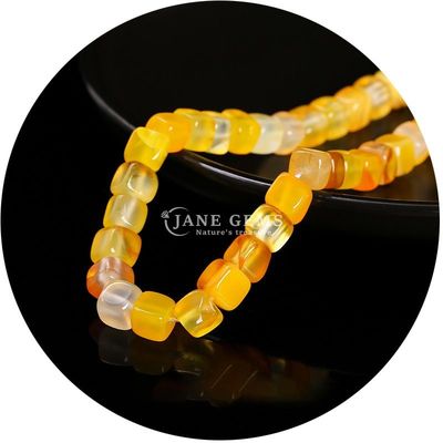 পাইকারি প্রাকৃতিক স্ফটিক রত্নক্ষেত্র Agate মণির Cube Loose তুর্কি মণির আনুষাঙ্গিক জুয়েলারী তৈরির জন্য স্পেসার