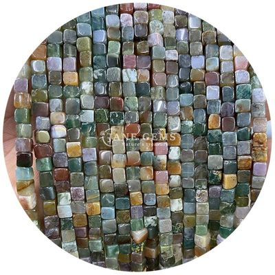 পাইকারি প্রাকৃতিক স্ফটিক রত্নক্ষেত্র Agate মণির Cube Loose তুর্কি মণির আনুষাঙ্গিক জুয়েলারী তৈরির জন্য স্পেসার