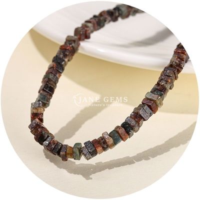 পাইকারি প্রাকৃতিক Jade লস মণির বাস্তব সাদা Opal লস মণির বর্গক্ষেত্র স্লাইস আকৃতি লস মণির স্পেসার জন্য DIY গয়না
