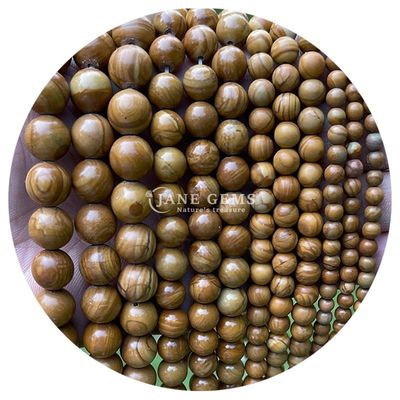 পাইকারি প্রাকৃতিক পাথর বৃত্তাকার আলগা মণির 8 মিমি গোলাপী জেব্রা জাসপার আলগা মণির ট্যুরমালিন বৃত্তাকার মণির জুয়েলারী জন্য স্পেসার