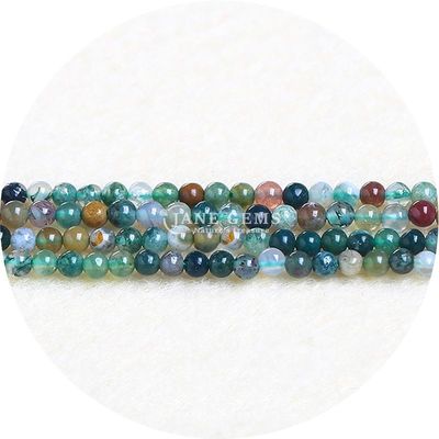 পাইকারি প্রাকৃতিক রত্নশিলা 8mm Rhodolite Loose Beads বৃত্তাকার Multicolor Tourmaline Beads জুয়েলারী জন্য স্পেসার