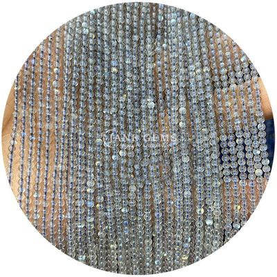 পাইকারি প্রাকৃতিক রত্নশিলা 8mm Rhodolite Loose Beads বৃত্তাকার Multicolor Tourmaline Beads জুয়েলারী জন্য স্পেসার