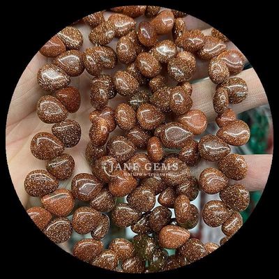 ভারতীয় Agate Topaz Gem Bead প্রাকৃতিক স্ফটিক জল ড্রপ আকৃতি পাথর Loose Bead Strands জন্য ব্রেসলেট