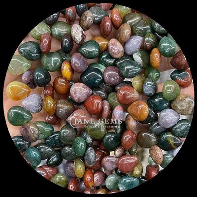 ভারতীয় Agate Topaz Gem Bead প্রাকৃতিক স্ফটিক জল ড্রপ আকৃতি পাথর Loose Bead Strands জন্য ব্রেসলেট