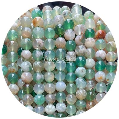 প্রাকৃতিক গোলাকার মসৃণ মিশ্রণ Agate Loose Beads Strand For DIY Jewelry & Crafts Makin