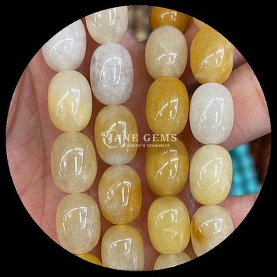 রত্ন পাথর Howlite Opalite প্রাকৃতিক স্ফটিক রত্ন পাথর ব্যারেল আকৃতি অলঙ্কার তৈরির জন্য loose bead strands