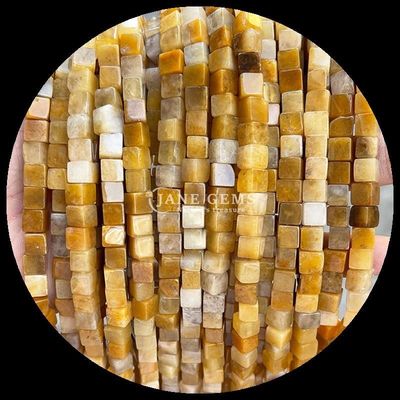 কিউব স্কোয়ার আকৃতি হাউলাইট ল্যাপিস লাজুলি DIY জুয়েলারী তৈরির জন্য লস মণির স্ট্র্যান্ডস