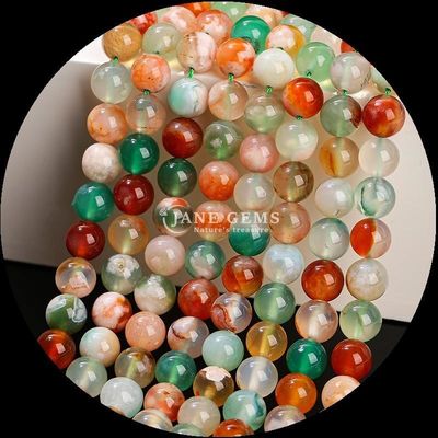 মাল্টি-রঙিন Agate AlaShan চেরি Agate আপনার জুয়েলারী ব্যবসার জন্য নিখুঁত প্রাকৃতিক রত্ন মণির