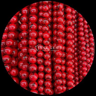 অলঙ্কারের জন্য পোলিশ করা রত্নের মণিকণা বৃত্তাকার আকৃতি 8mm আকার