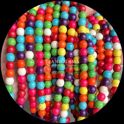 বিভিন্ন রঙের প্রাকৃতিক রত্নের মুক্তা, DIY গয়না তুর্কি মুক্তা